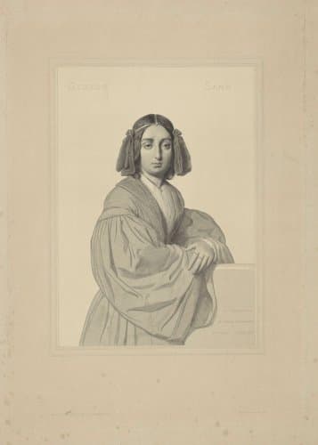 Portret van de schrijfster Georg Sand
