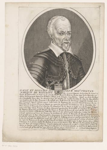Portret van Tristan de Rostaing