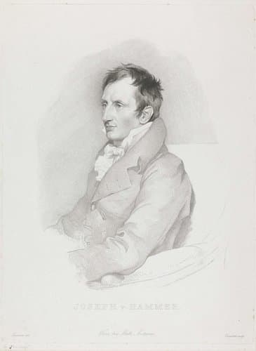 Portret van oriëntalist Joseph von Hammer-Purgstall