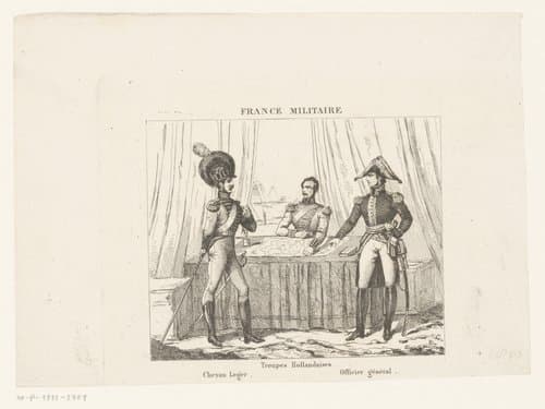 Drie Franse militairen