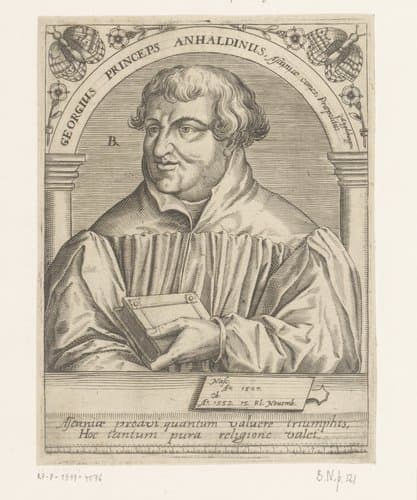 Portret van prins Georg III van Anhalt-Dessau