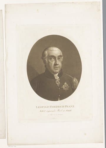 Portret van Leopold III Friedrich Franz von Anhalt-Dessau