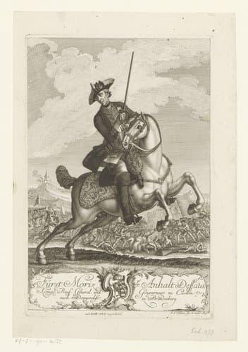 Portret van Maurits van Anhalt-Dessau