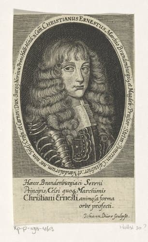 Portret van Christian Ernst van Brandenburg-Bayreuth