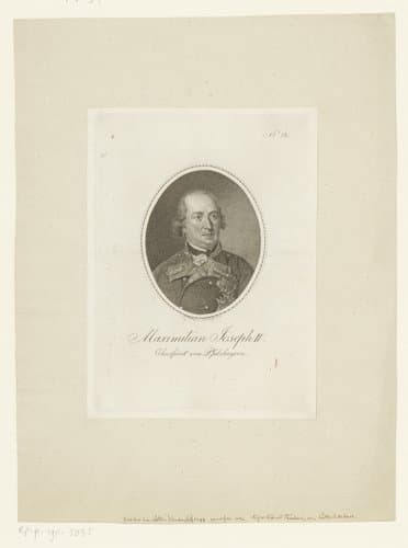 Portret van Maximiliaan I Jozef, keurvorst van Beieren