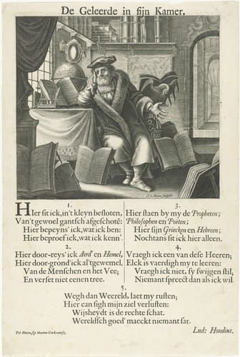 De geleerde in sijn kamer