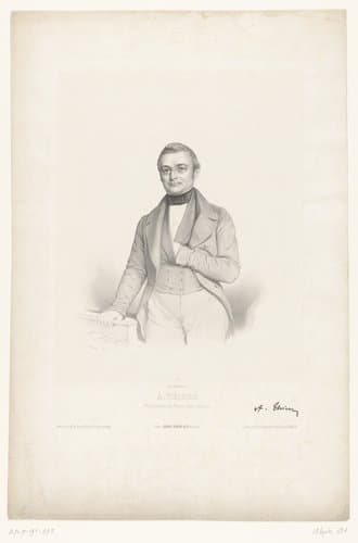 Portret van de staatsman Adolphe Thiers