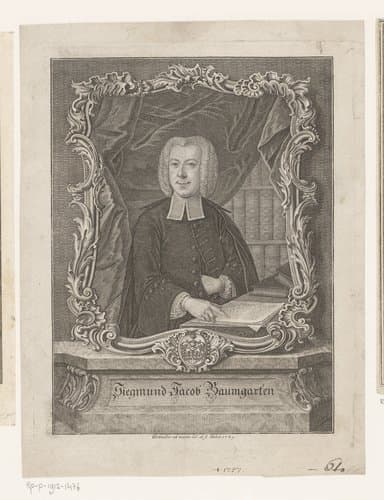 Portret van Sigmund Jacob Baumgarten