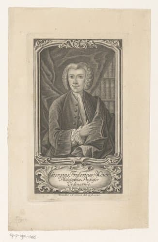 Portret van Georg Friedrich Meier