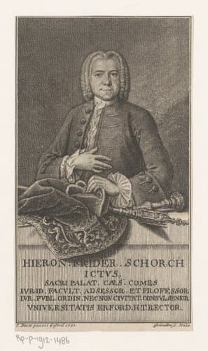 Portret van Hieronymus Friedrich Schorch