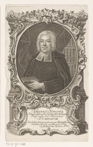 Portret van Johann Simonis