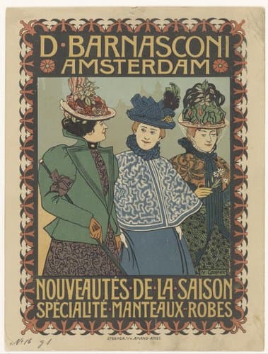 Advertentie van kledingzaak D. Barnasconi in Amsterdam