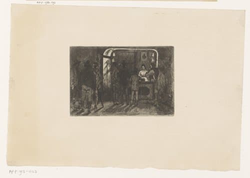 Zeven mannen in een bar