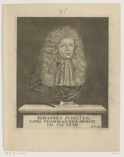 Portret van Johann Schilter