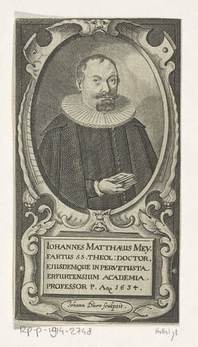 Portret van Johann Matthäus Meyfart