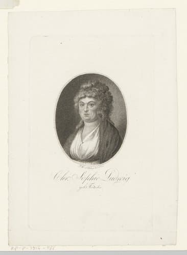 Portret van Christiane Sophie Ludwig
