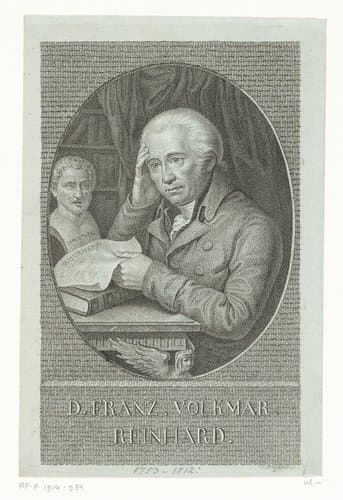 Portret van Franz Volkmar Reinhard