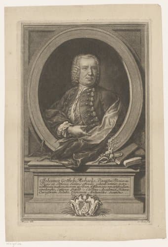 Portret van Johann Gottlieb Michaelis