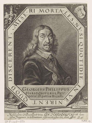Portret van Georg Philipp Harsdörfer