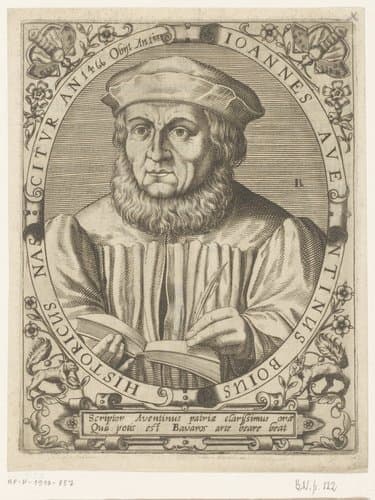 Serie portretten van vijftiende- en zestiende-eeuwse geleerden