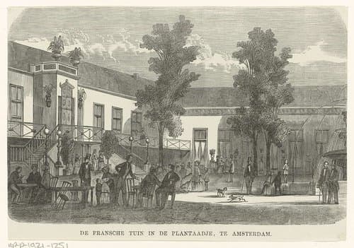 De Fransche tuin in de Plantaadje, te Amsterdam