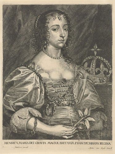 Portret van Henrietta Maria van Bourbon, koningin van Engeland
