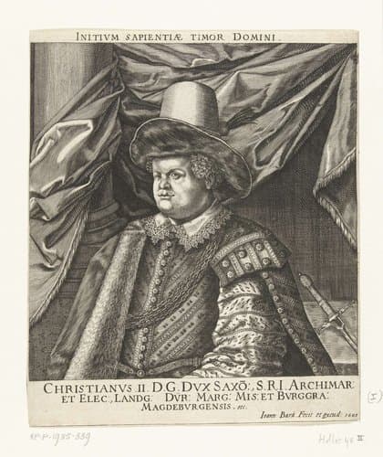Portret van Christiaan II Keurvorst van Saksen
