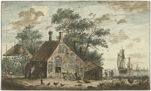 Boerderij aan een rivier