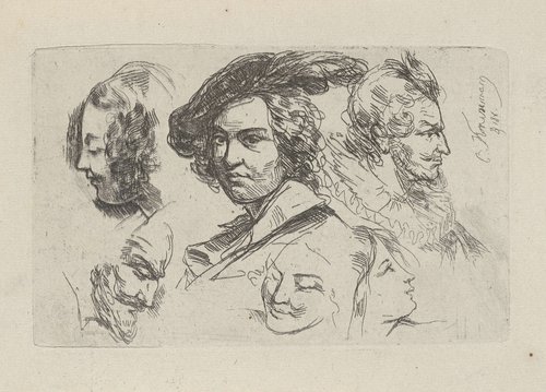 Studieblad met zes koppen