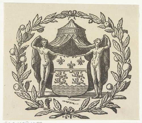 Wapen met vier leeuwen en watergolven