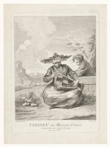 Man in kleermakerszit met draailier