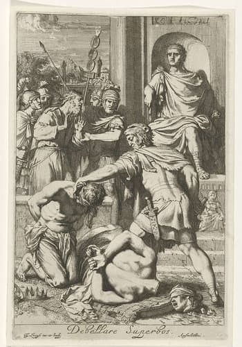 Onthoofding van twee koningen in opdracht van een Romeins keizer