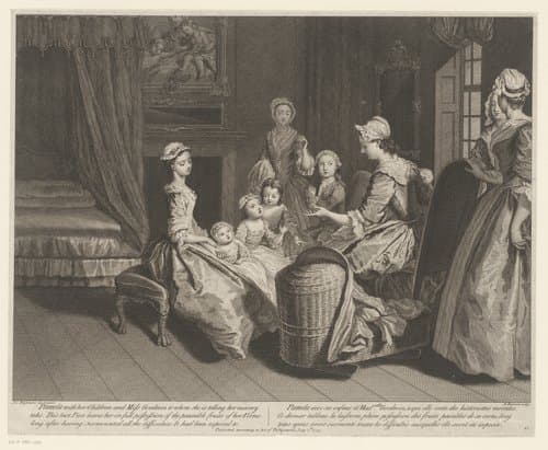 Pamela met haar kinderen