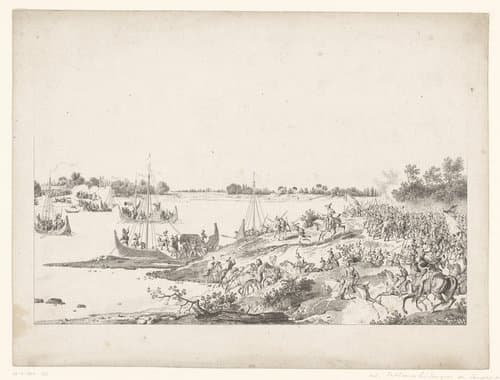 Passage du Pô, devant Plaiçance (...)