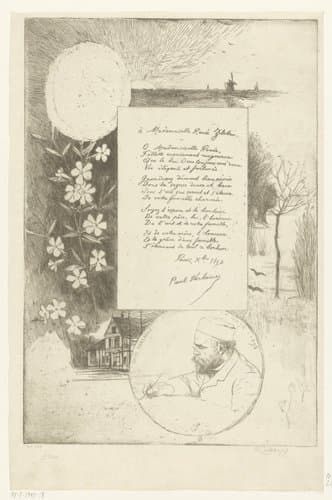 Gedicht aan Mademoiselle Renée Zilcken