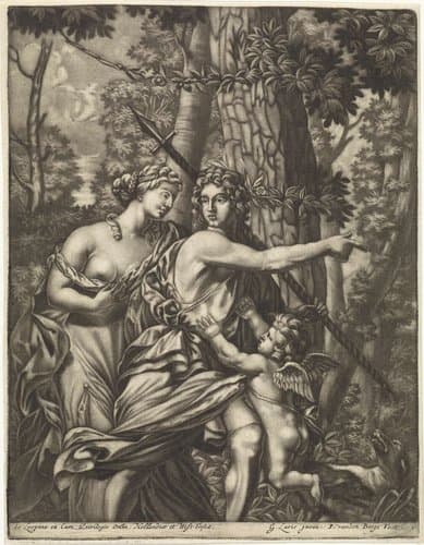 Venus weerhoudt Adonis van de jacht