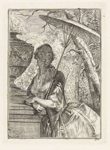 Vrouw met parasol