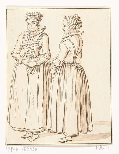 Twee staande vrouwen