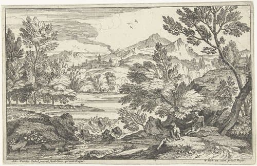 Landschap met waterval