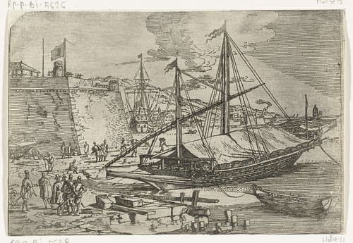 Gezichten van de haven van Messina