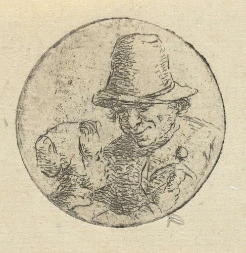 Buste van onbekende man met dochter