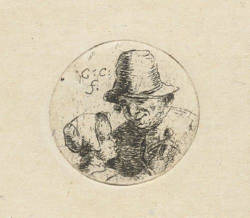 Buste van onbekende man met dochter