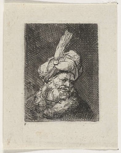 Buste van een oosterse man