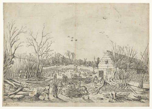 Herstelwerkzaamheden aan de doorgebroken Lekdijk bij 't Waal