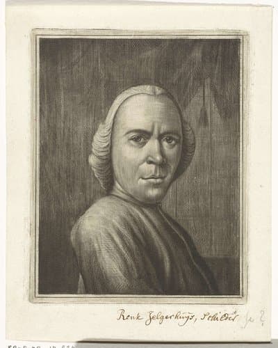Zelfportret van Rienk Jelgerhuis
