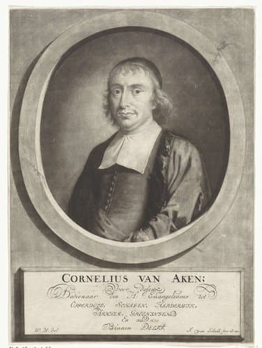 Portret van de predikant Cornelius van Aken
