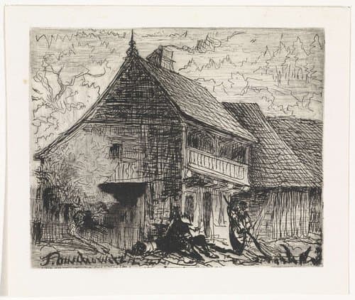 Huisje te Auschowitz in Bohemen