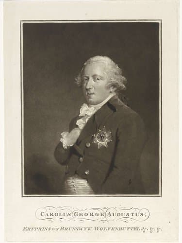 Portret van Karel George August, erfprins van Brunswijk-Wolfenbüttel