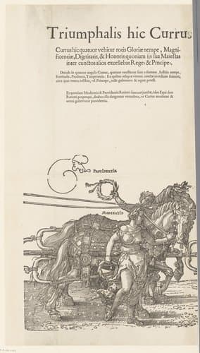 Kopieën naar Dürers Triomfwagen voor keizer Maximiliaan I