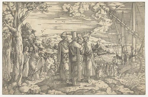 Christus predikt vanuit het schip